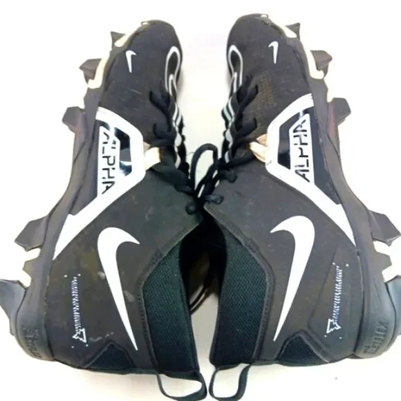 Nike Alpha Menace Varsity 3 Football Cleats Men's 12 Black/ White............... - Picture 6 of 10